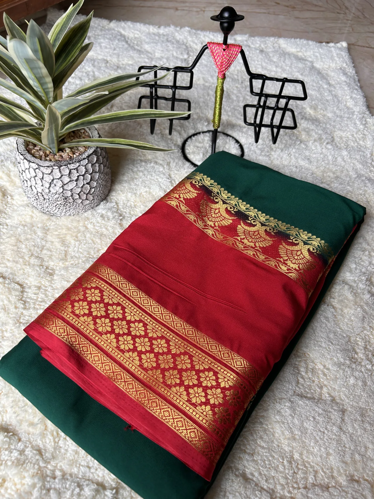 Mysore semi crepe silk  saree