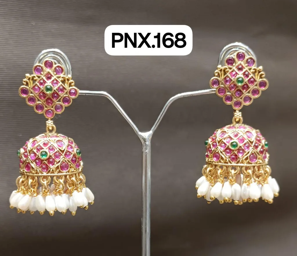 Ruby Kemp Square Stud Jhumka