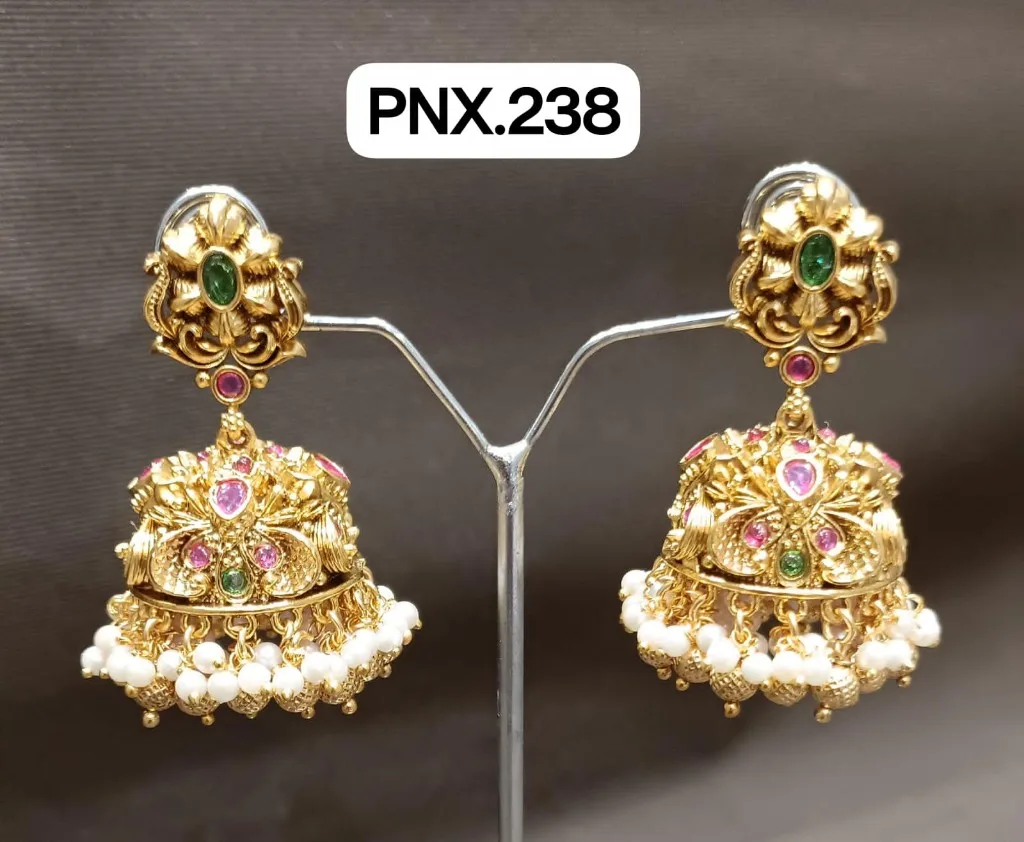 Antique Temple Style Jhumka