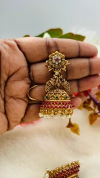 Semi bridal jhumka view 1
