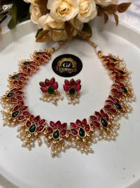 Lotus necklace view 2