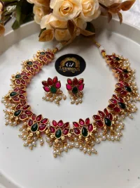 Lotus necklace view 3