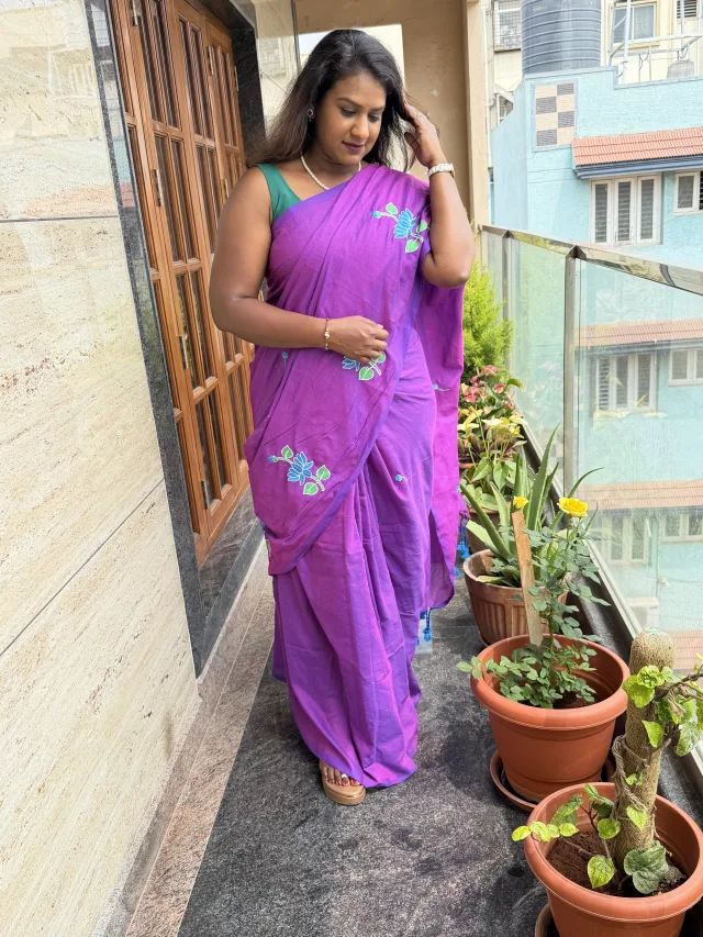 Khadi cotton saree
