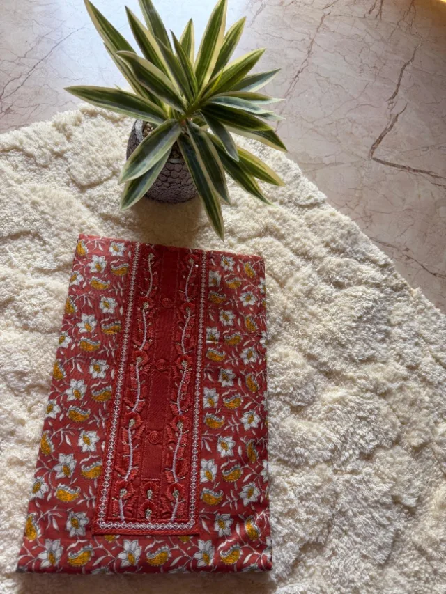 Terracotta Paisley Ethnic Kurta