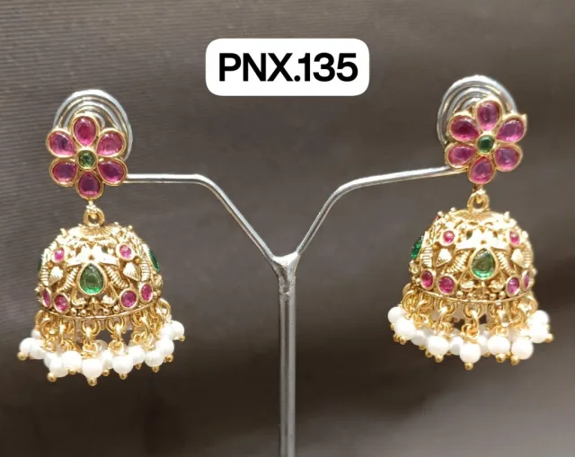 Delicate Stone Line Jhumka