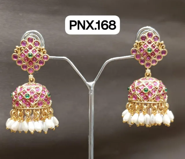 Ruby Kemp Square Stud Jhumka