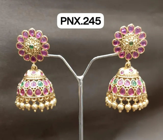 Traditional Stone Jhumka